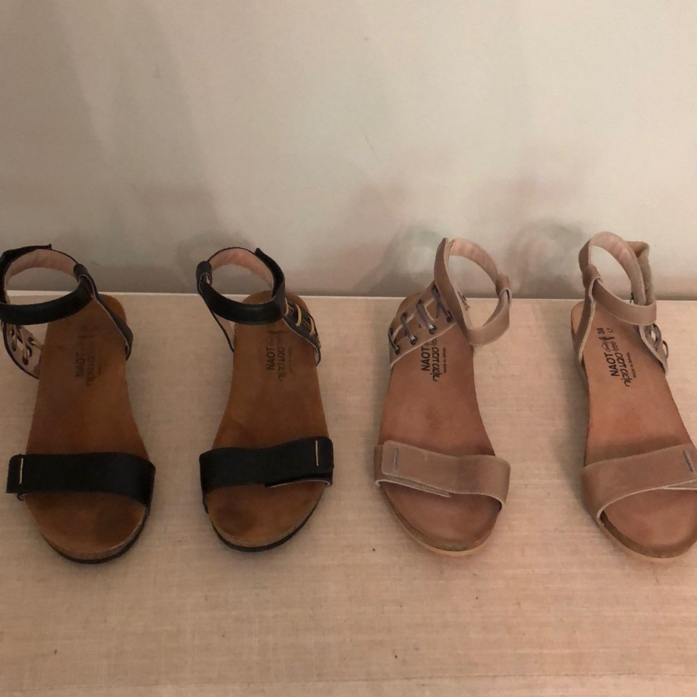 Velcro straps wedge shoes/sandles